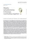 Staatsschuldenkrise in Europa nachhaltig angehen – Kurzinformation