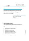 Reform der öffentlichen Verwaltung (vergriffen)