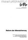 Reform der Alterssicherung (vergriffen)