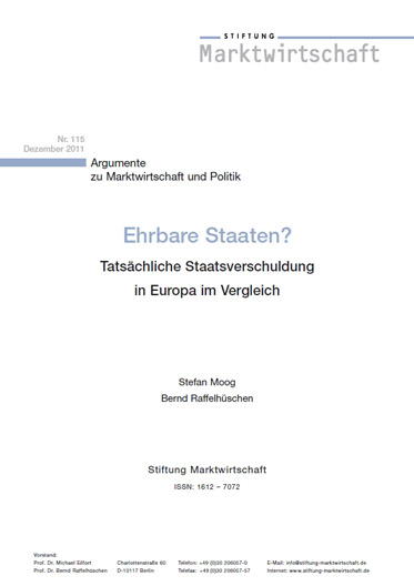 Ehrbare Staaten? Tatsächliche Staatsverschuldung in Europa im Vergleich