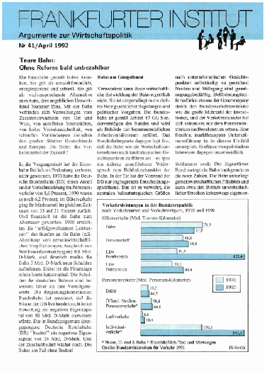 Teure Bahn: Ohne Reform bald unbezahlbar
