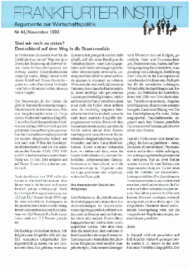 Sind wir noch zu retten? Deutschland auf dem Weg in die Staatsmedizin