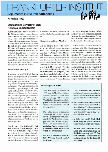 Deutschland verrechnet sich - nicht nur im Solidarpakt