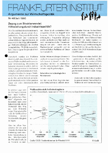 Zwang zum Strukturwandel. Hilfestellung durch Industriepolitik?