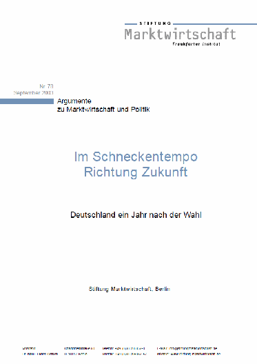 Im Schneckentempo Richtung Zukunft - Deutschland ein Jahr nach der Wahl