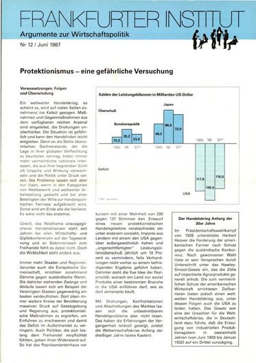 Protektionismus – eine gefährliche Versuchung