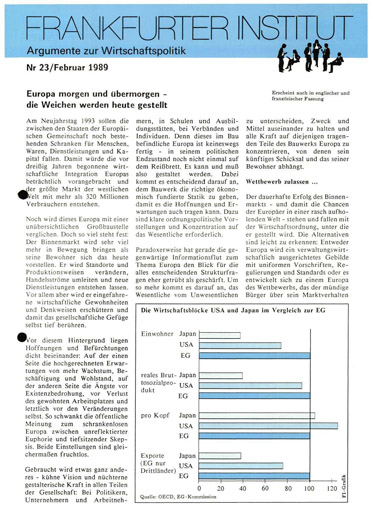 Europa morgen und übermorgen – die Weichen werden heute gestellt