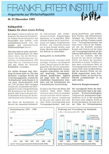 Kohlepolitik – Chance für einen neuen Anfang
