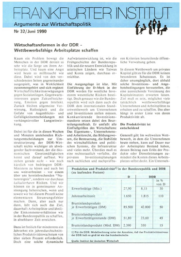Wirtschaftsreformen in der DDR – Wettbewerbsfähige Arbeitsplätze schaffen