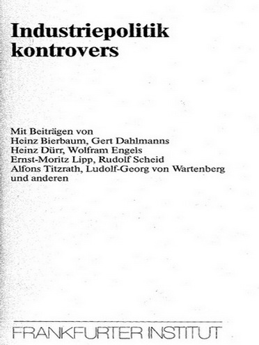 Industriepolitik kontrovers