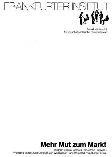 Mehr Mut zum Markt (vergriffen)