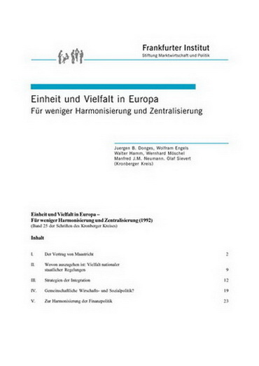 Einheit und Vielfalt in Europa