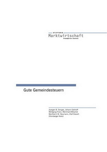 Gute Gemeindesteuern
